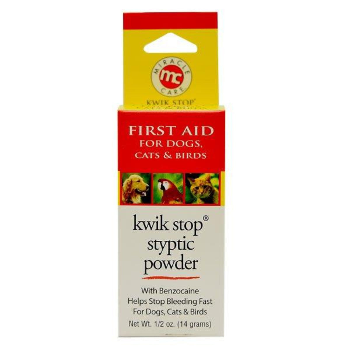 MiracleCare Kwik Stop Styptic Powder Half Oz Research Supplies